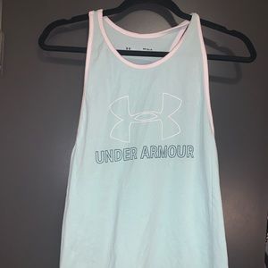 Light Blue Under Armour Workout Tank